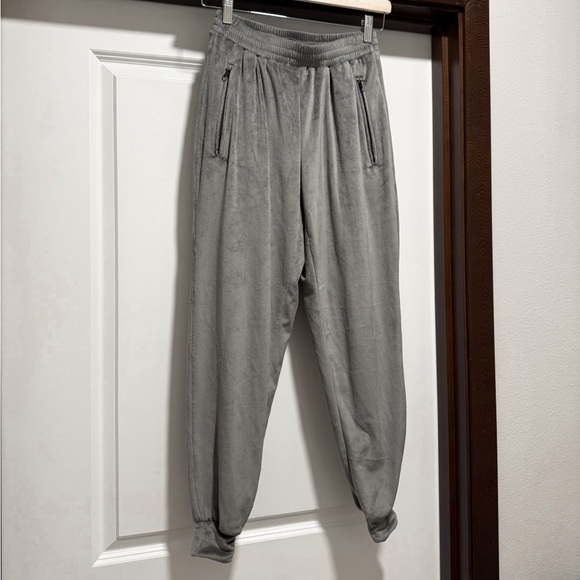 Skims Velour Track Pants Gunmetal - Picture 1 of 4